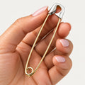 3 Inch Sterling Silver Safety Pin: Large Kilt Pin Brooch - 24jewels