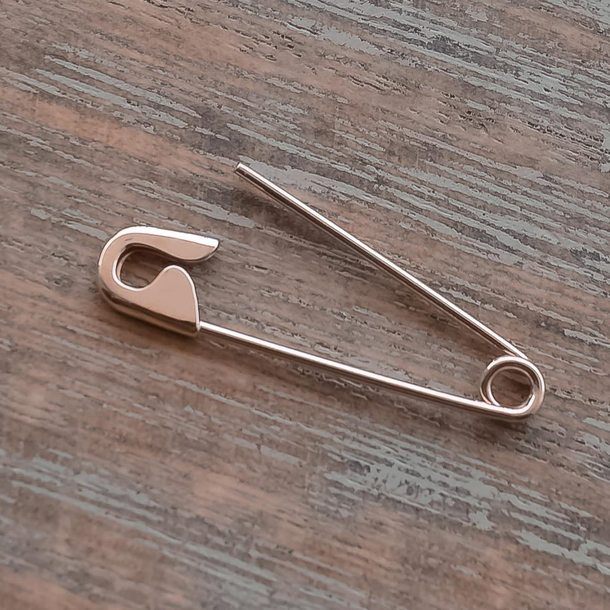 Gold Safety Pin Brooch:Edgy Minimalist Punk Inspired Pin - 24jewels